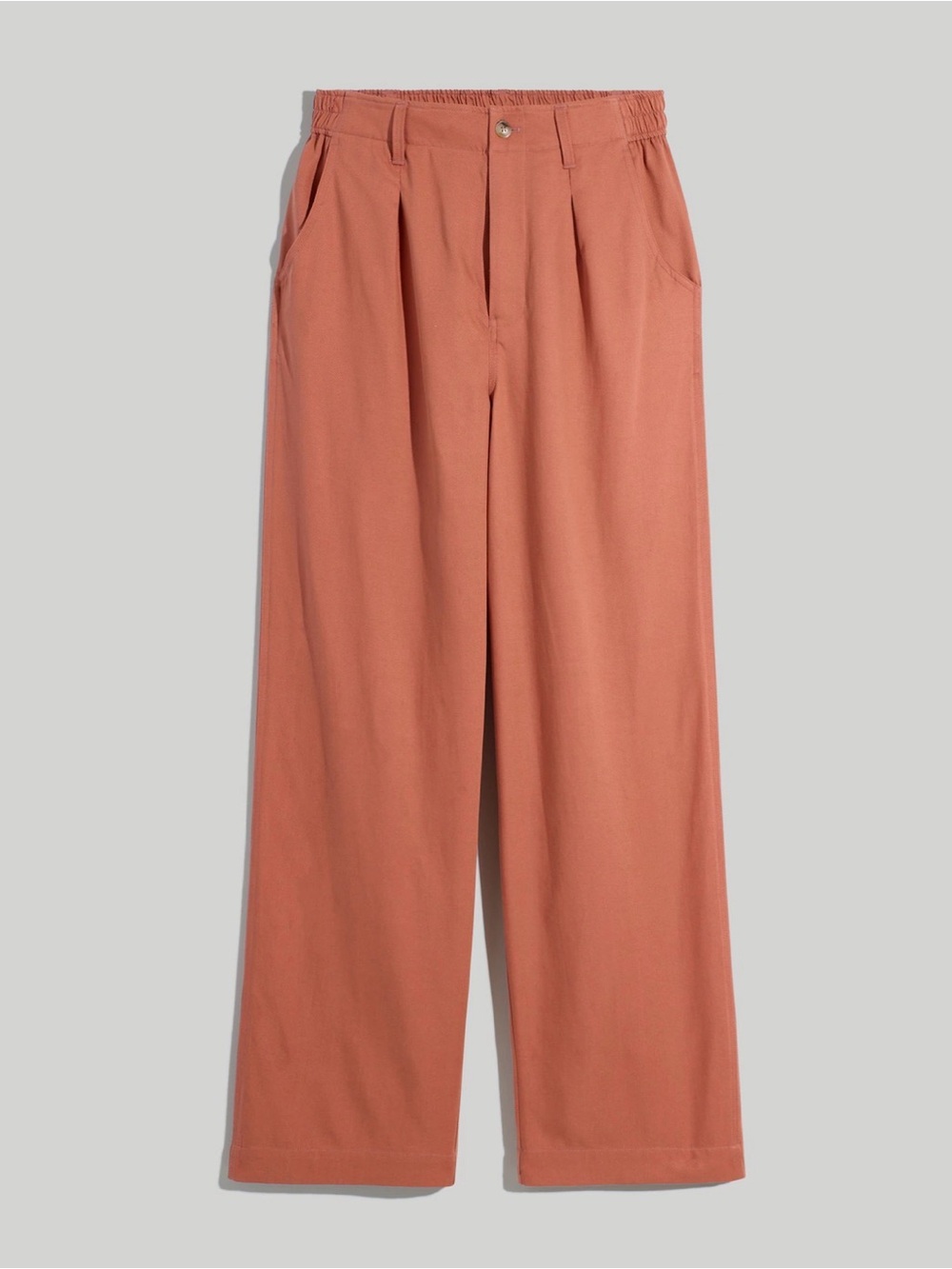 Madewell Neale Drapeweave Straight Leg Pants 14 Dried Rose